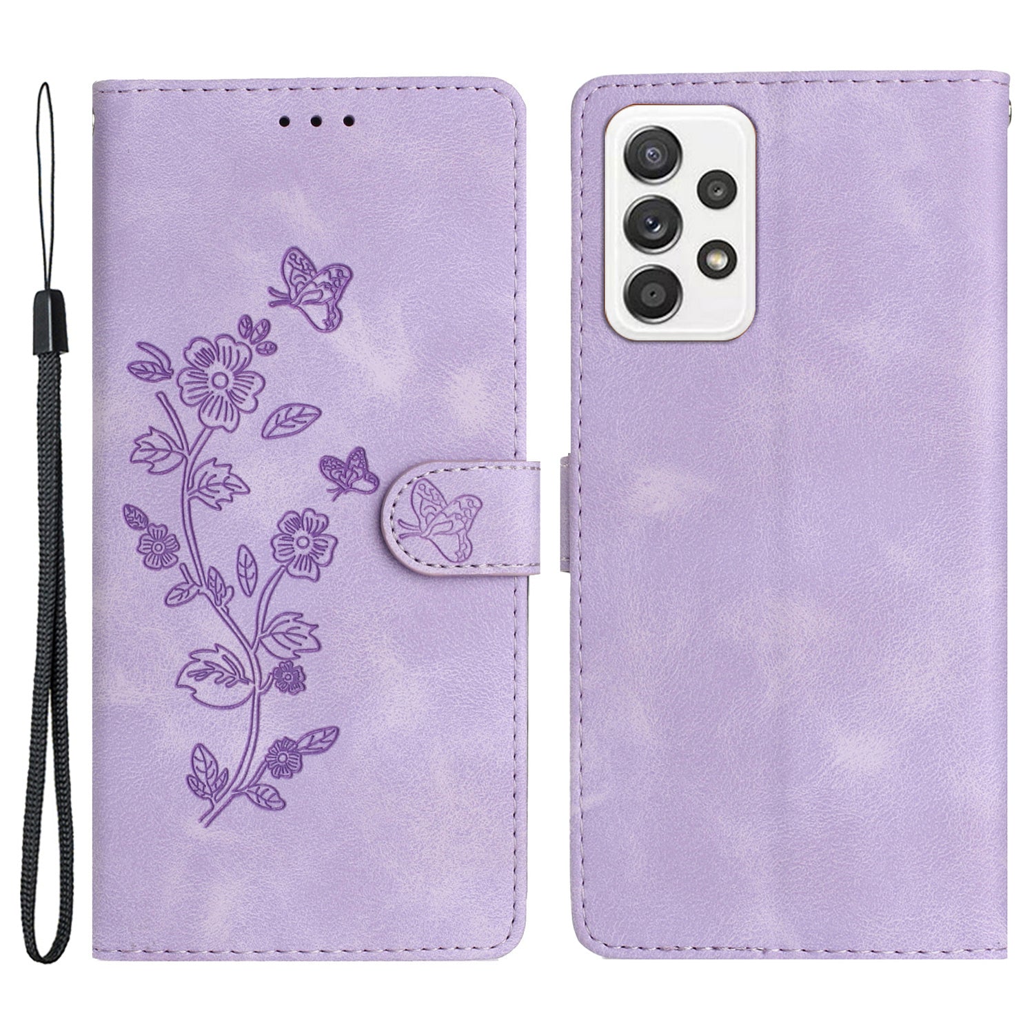 For Samsung Galaxy A23 5G (Global Version) / A23 4G Flower Imprint Phone Cover Leather Wallet Stand Case For Samsung Galaxy A23 5G (Global Version) / A23 4G Flower Imprint Phone Cover Leather Wallet Stand Case
